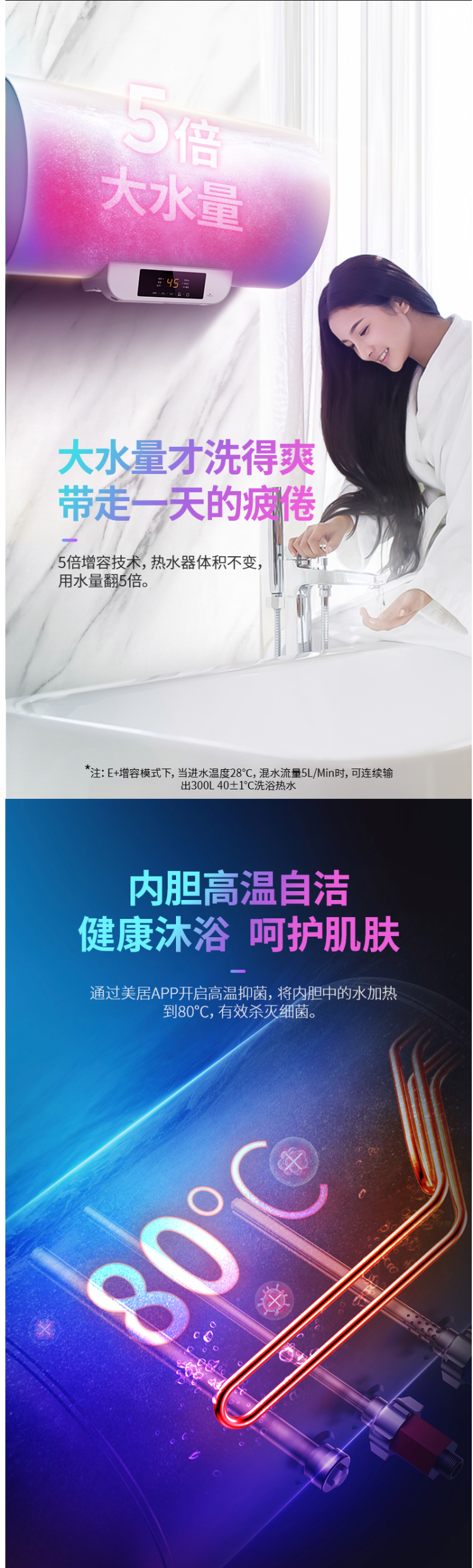 美的副牌 华凌 YT2 智能变频 储水式电热水器 60L 可Wifi控制 图10