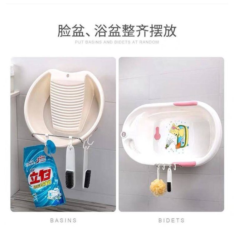 免打孔脸盆架卫生间置物架 图7