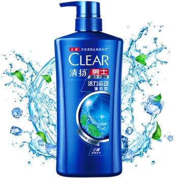 CLEAR 清扬 男士去屑洗发露 清爽控油型 500g *3件 图1