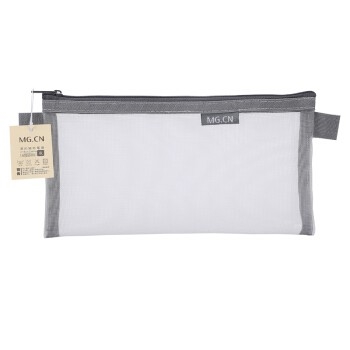 M&G 晨光 APB95494 透明网纱笔袋 灰色 *2件 +凑单品 图1