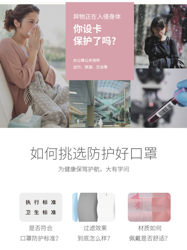 现货 儿童专用三层过滤口罩 20只 含熔喷层 图2