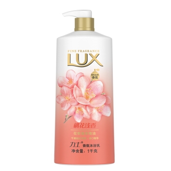 京东PLUS会员： LUX 力士 精油香氛沐浴露套装（ 幽莲魅肤1kg+幽莲魅肤350g+桃花浅香1kg+桃花浅香100g*2） *4件 图3