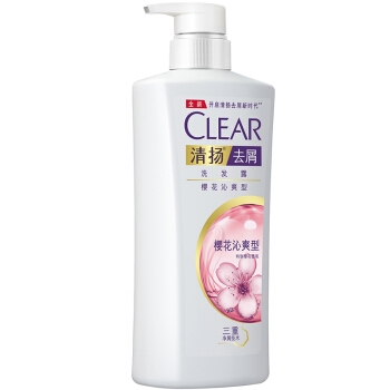 京东PLUS会员： CLEAR 清扬 去屑洗发露 樱花沁爽型 500g *3件 图2