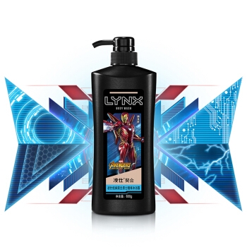 京东PLUS会员： LYNX 凌仕 男士醒体沐浴露 海盐柠檬 600ml *4件 图1