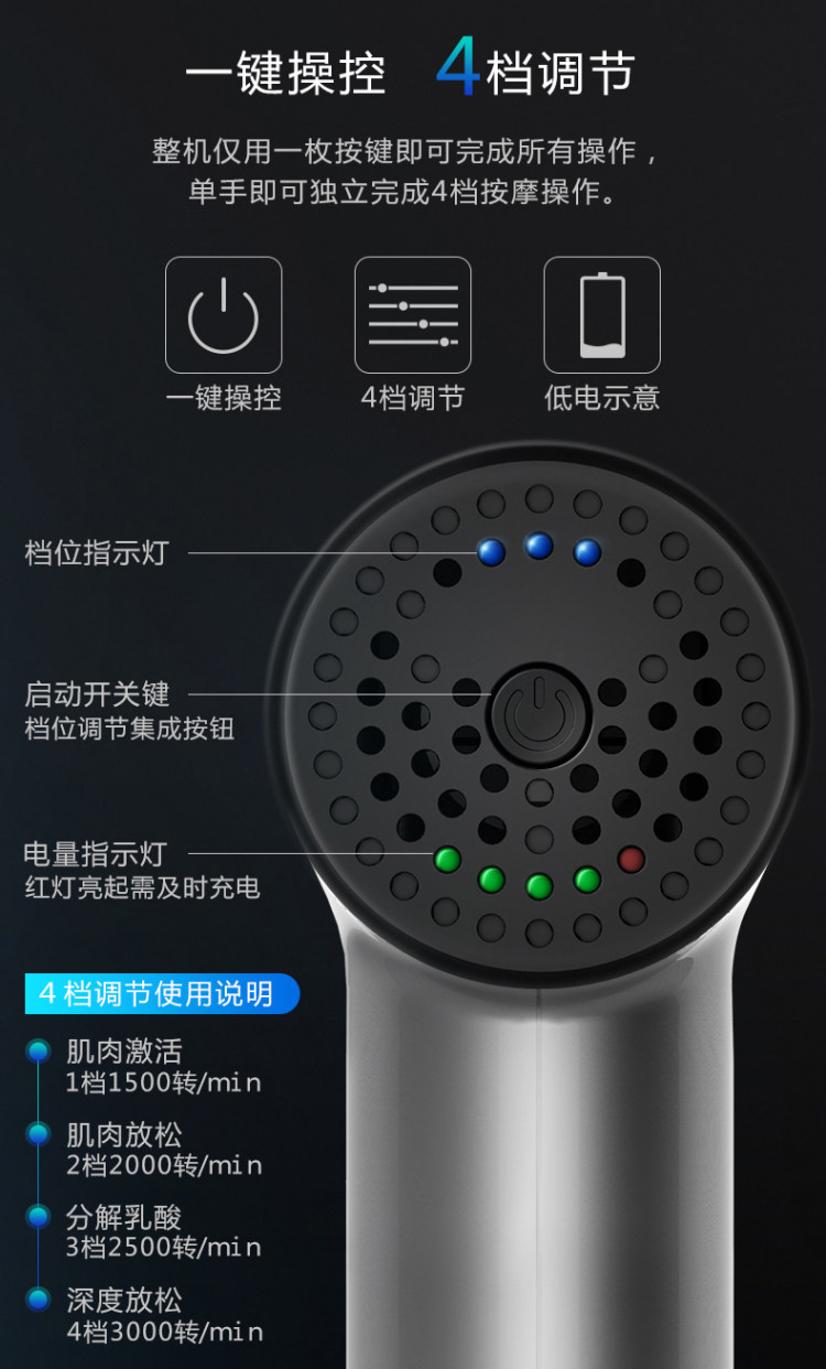 捷斯力 肌肉放松按摩筋膜枪 图7