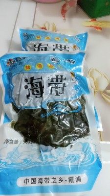霞浦特产 馋兵 盐渍半湿 无沙免洗海带头 500g 图1