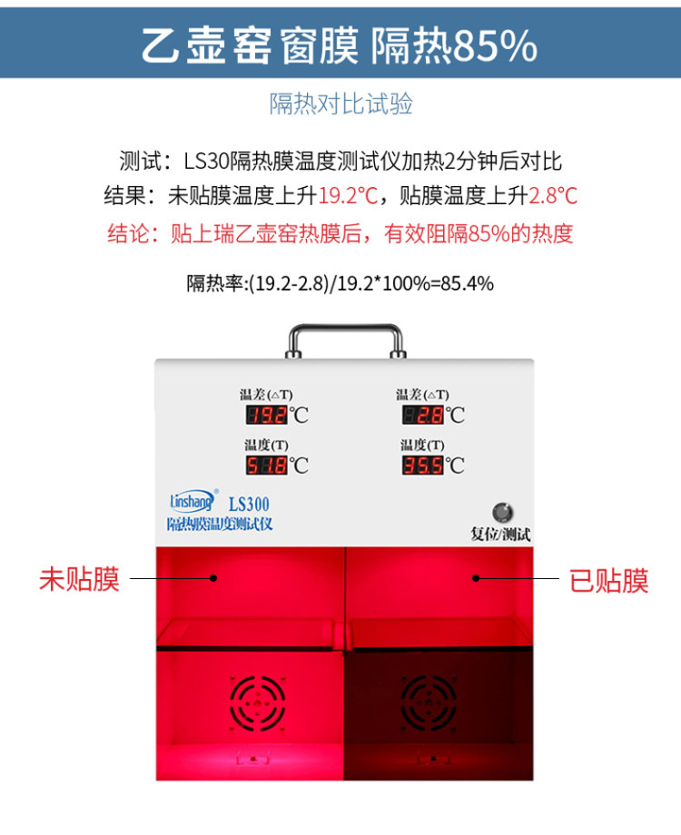 防晒单向透视窗户贴纸 隔热膜 图1