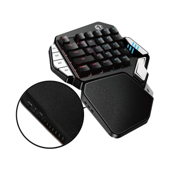 DeLUX 多彩 绝地枪神 T9X 王座版 单手机械键盘（BOX轴、RGB） 图3