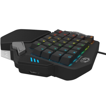 DeLUX 多彩 绝地枪神 T9X 王座版 单手机械键盘（BOX轴、RGB） 图6
