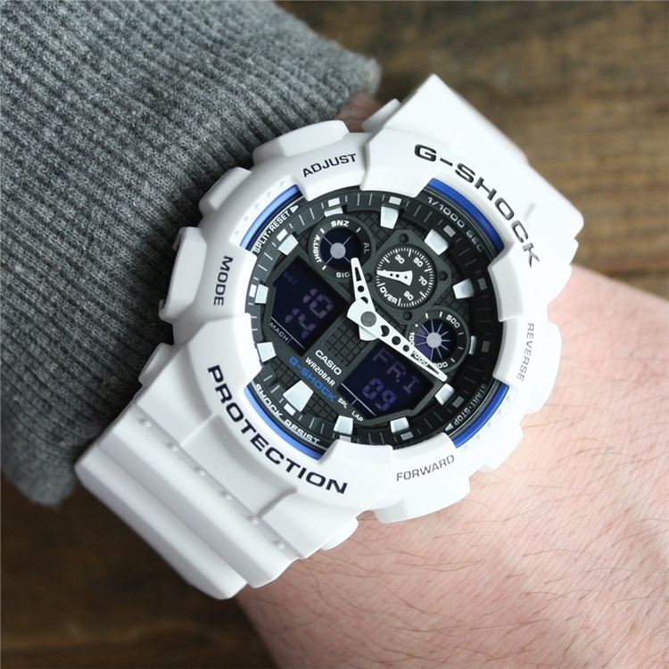 中亚Prime会员： CASIO 卡西欧 G-Shock GA-100B-7AER 男款运动腕表 图1