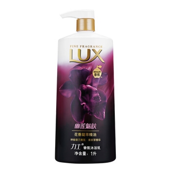 京东PLUS会员： LUX 力士 精油香氛沐浴乳套装（幽莲魅肤1kg+恣情晚香1kg+幽莲魅肤350g+薰衣馨舞100g*2） *2件 图3