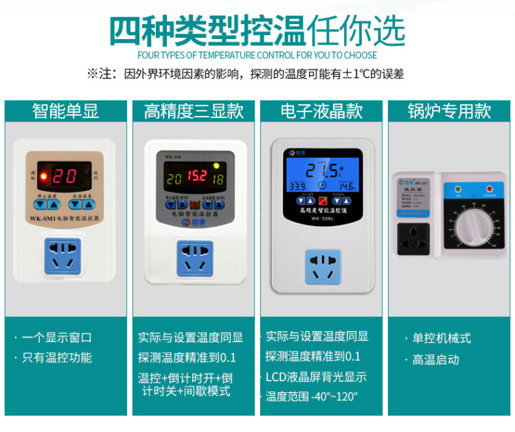 臣源 智能数显温控器开关 220V 图2