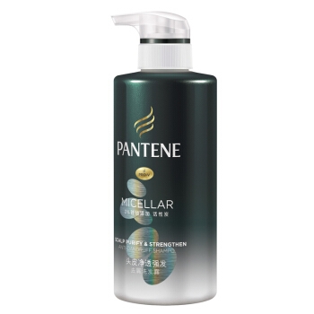 有券的上： PANTENE 潘婷 无硅油净透去屑活性炭洗发水 300ml 图3
