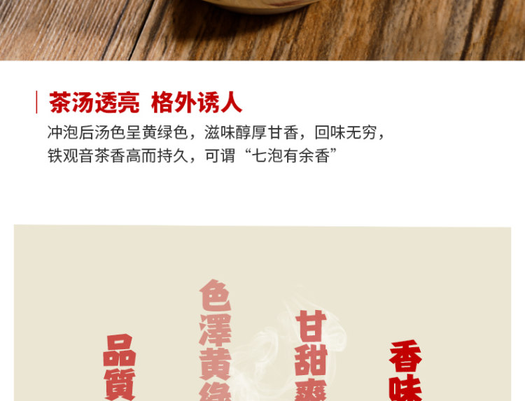 福建春茶铁观音 兰花香浓香型 250g 图10