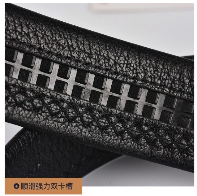 美国 Hush Puppies 暇步士 男自动扣牛皮腰带 头层纯牛皮 图6