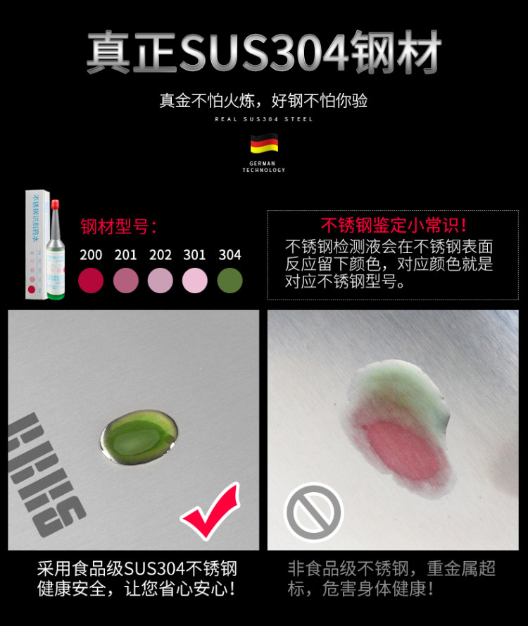 巴本豪森 304不锈钢菜板 抗菌防霉 图6