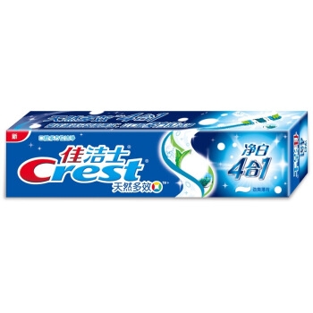 京东PLUS会员： Crest 佳洁士 天然多效 净白四合一牙膏 劲爽薄荷 180g *14件 图2