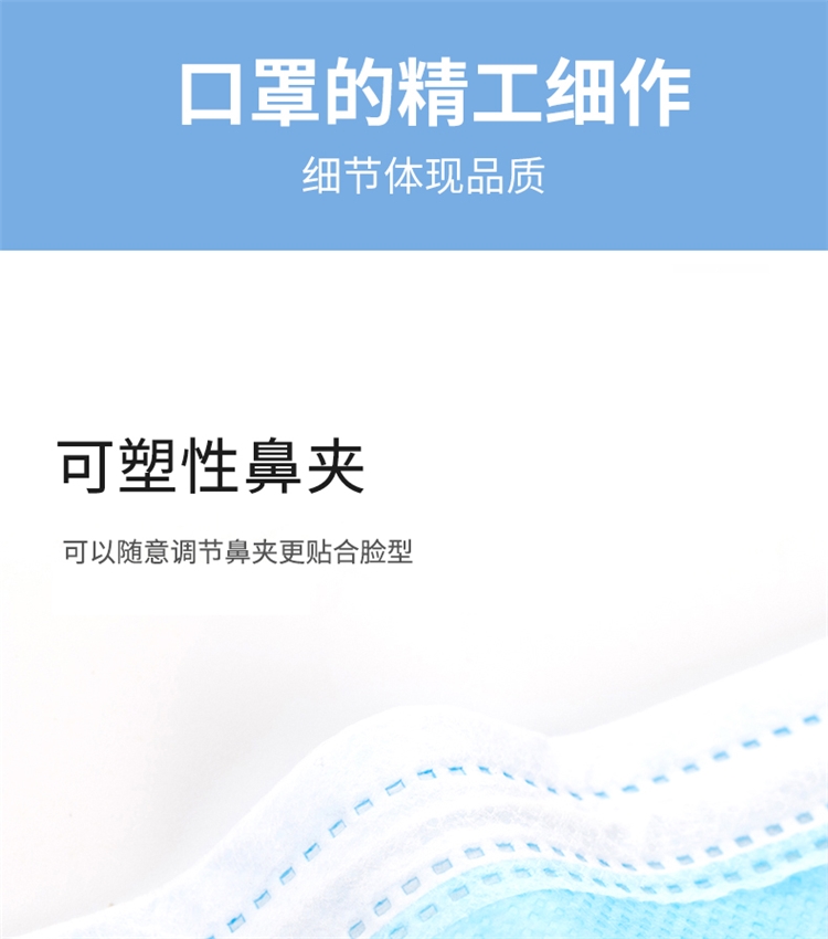 现货 A级 三层含熔喷层口罩50支 有儿童款 图7
