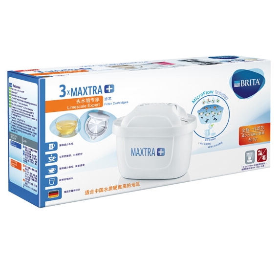 京东PLUS会员： BRITA 碧然德 第三代 MAXTRA+ 去水垢专家版 3枚 *2件 图1