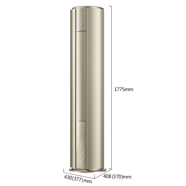 Midea 美的 KFR-51LW/BP3DN8Y-YB300(B1) 2匹 变频 圆柱形空调柜机 图2