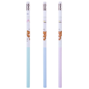 deli 得力 58133 卡通熊 皮头铅笔 HB 30支 *3件 +凑单品 图2