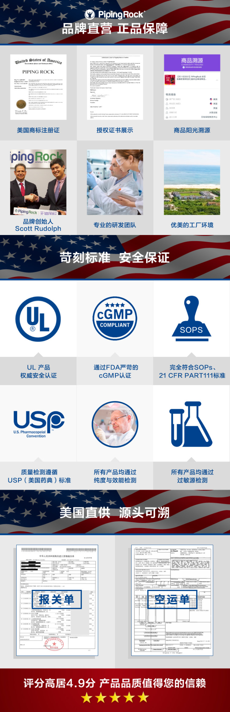 美国 PipingRock 褪黑素 60粒*2瓶 安神助眠 图1