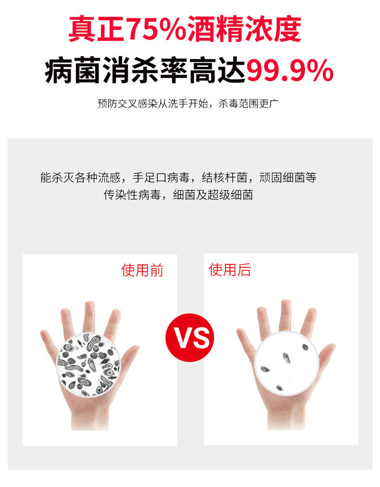 德宜生 免洗消毒洗手液 500ml 儿童成人通用 图6