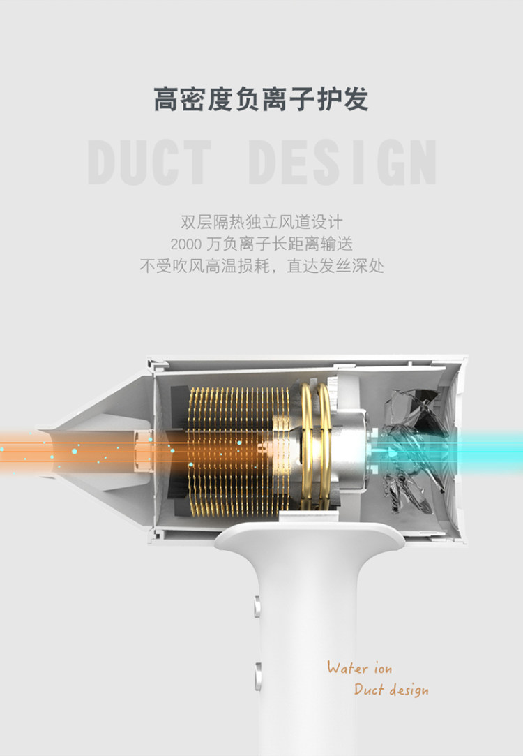 志高 双倍负离子 家用电吹风 1600w 图8