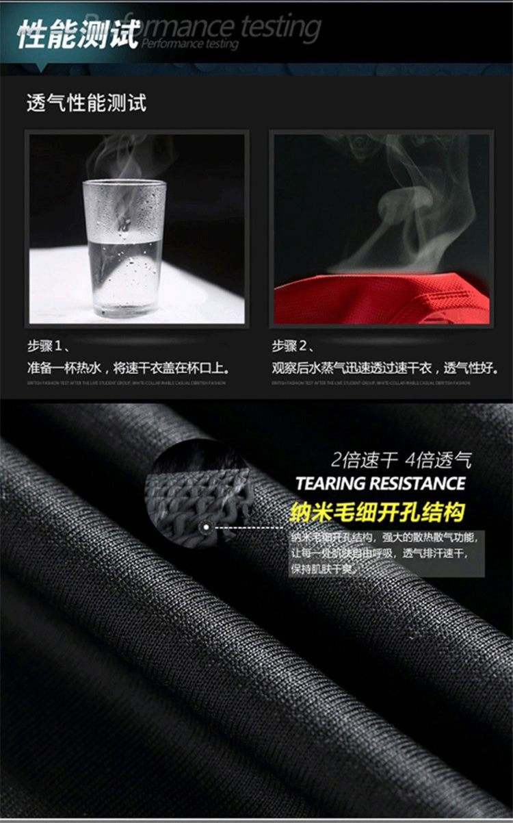 夏季男士健身短袖运动套装 图6