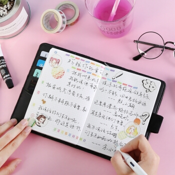 有券的上： kinbor DTB6152 天鹅绒款A6手帐本 *4件 图4