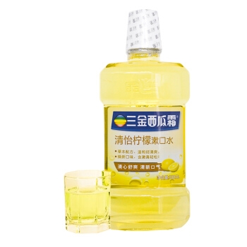 三金 西瓜霜漱口水 清怡柠檬 500ml *11件 图3