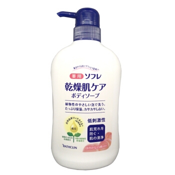 有券的上： Bathclin 巴斯克林 舒芙蕾草本滋养沐浴露 白桃香 550ml *3件 图2