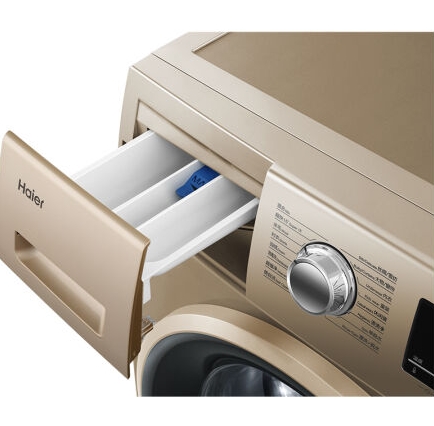 1日0点: Haier 海尔 EG10014B39GU1 全自动变频滚筒洗衣机 10kg 金色 图4