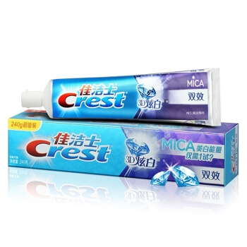 京东PLUS会员、运费券收割机： Crest 佳洁士 3D炫白 双效牙膏 240g *2件 图4
