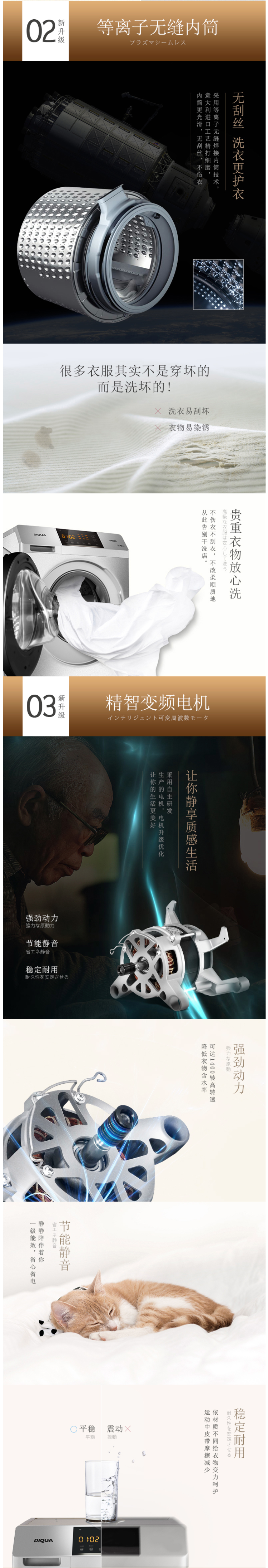 神价格 三洋 Radi8S 8kg 洗烘一体 1200转脱水 滚筒洗衣机 图5