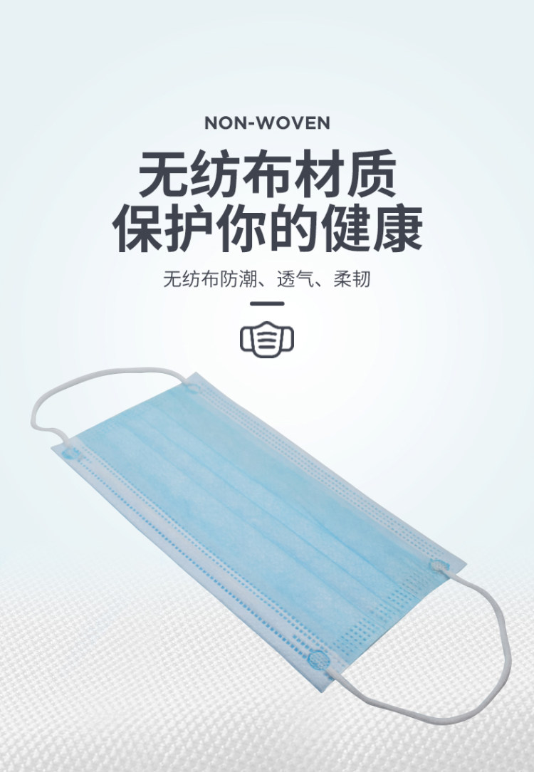 加厚三层含熔喷布过滤层 口罩10只 图5