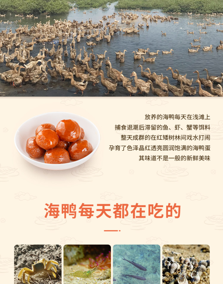 海之美 咸蛋黄生红心流油鸭蛋黄30粒 图5