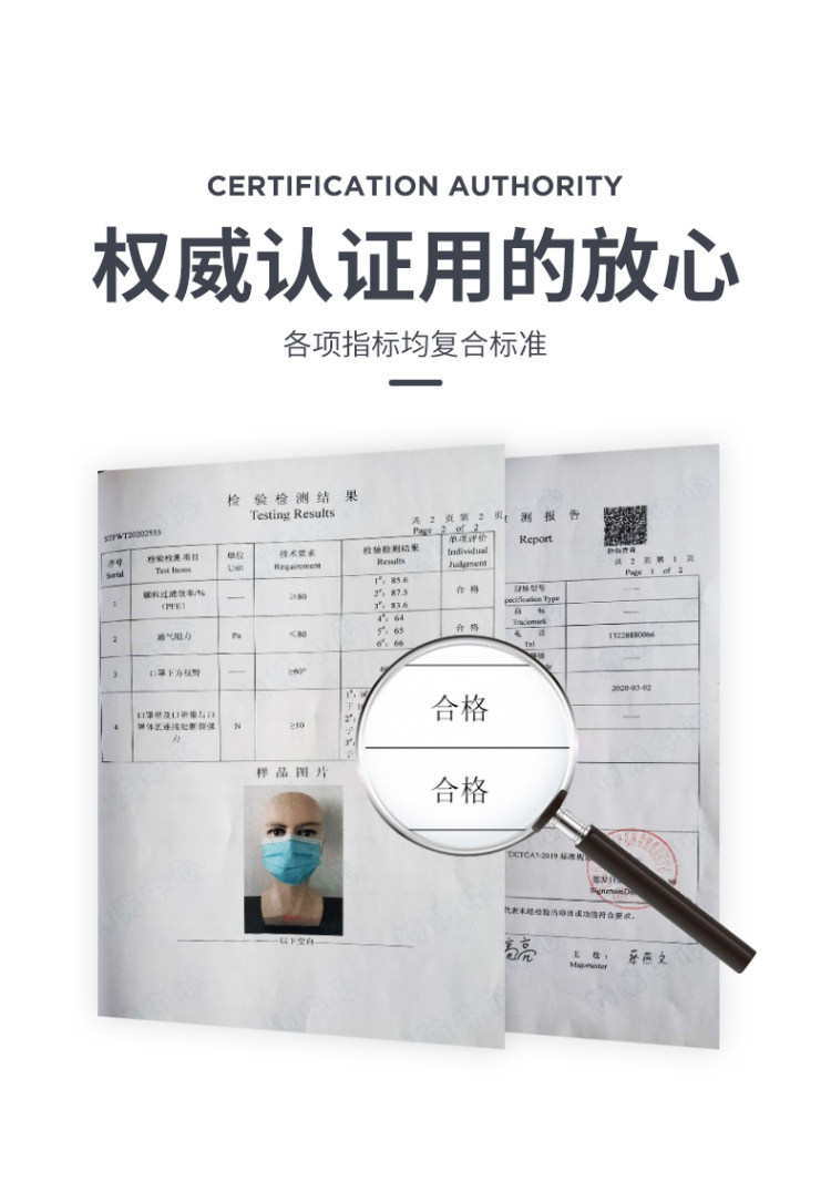 加厚三层含熔喷布过滤层 口罩10只 图3