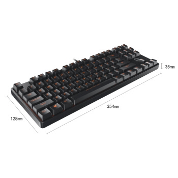 Dareu 达尔优 DK100 机械键盘 (红轴、87键、黑色、无光) 图3