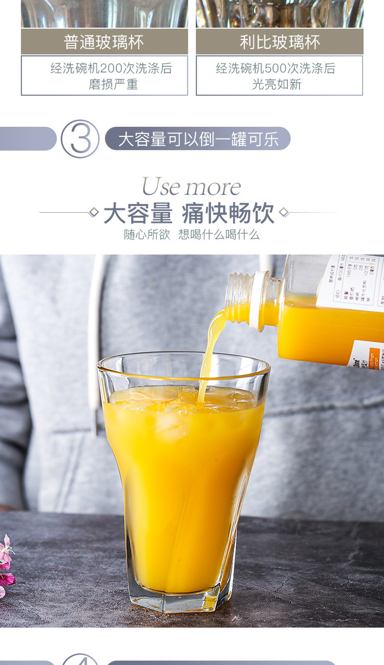 利比 Libbey 经典5544玻璃杯 414ml*2支 图5