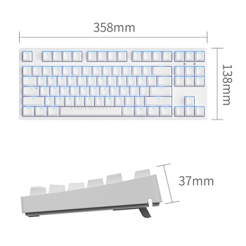 iKBC F-87 时光机 白色背光机械键盘 (Cherry轴体、白色) 图3