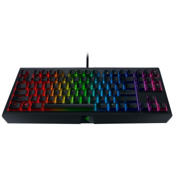 RAZER 雷蛇 黑寡妇蜘蛛 竞技幻彩版V2 RGB机械键盘 (黑色、雷蛇橙轴) 图4