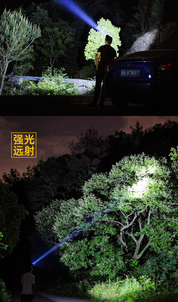 头戴式LED强光充电头灯 图4