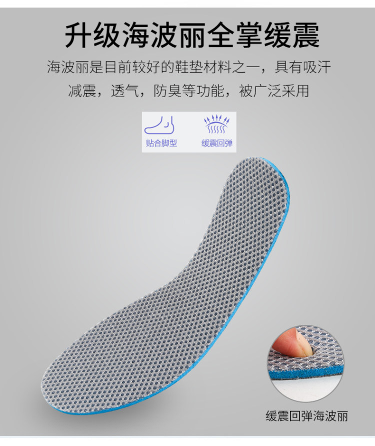 运动减震防臭鞋垫 3双装 图2