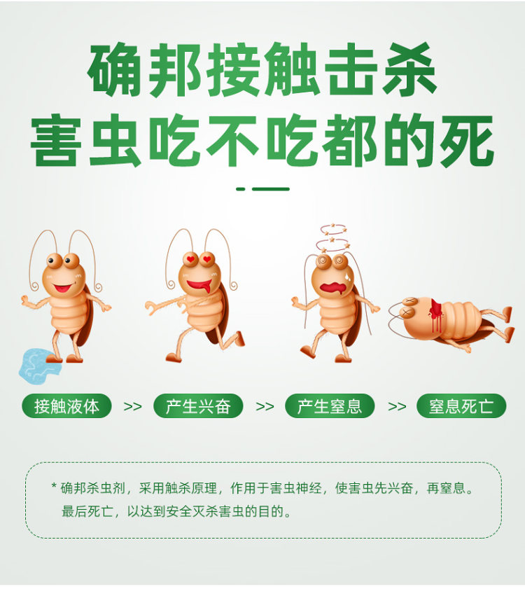 确邦 杀虫水乳剂500ml 对人无害可用于床品 图6