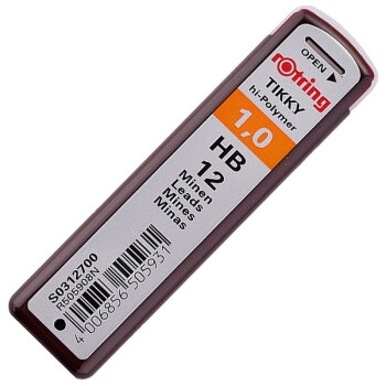 京东PLUS会员： rOtring 红环 自动铅笔铅芯 HB 1mm *10件 图3