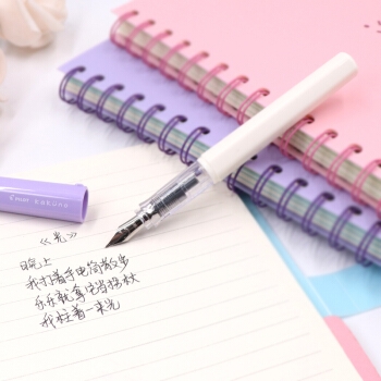 PILOT 百乐 FKA-1SR Kakuno笑脸钢笔 M尖 含墨囊1盒 *3件 图5
