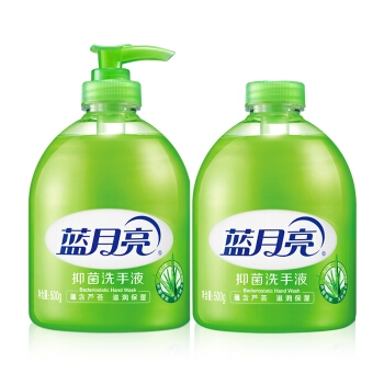 蓝月亮 芦荟抑菌洗手液套装 (洗手液 500g+补充装 500g) 图1