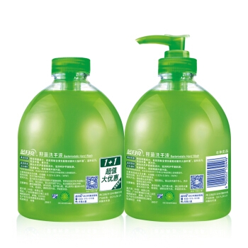 蓝月亮 芦荟抑菌洗手液套装 (洗手液 500g+补充装 500g) 图2