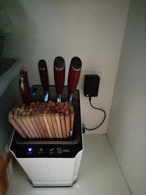 万利达 紫外线杀菌/高温烘干/收纳 厨房多功能智能刀架 图6